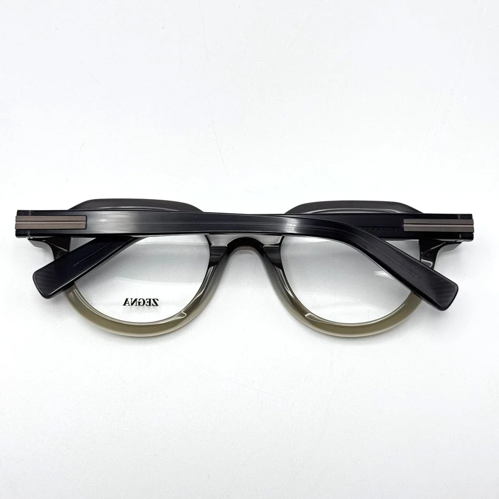 Ermenegildo Zegna Eyeglass Frames EZ5303 020 Gray Gradient Geometric 49-23-145